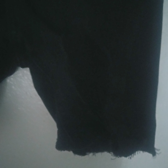 Cuidado con el Perro 2 25 Mexican Black Jeans Distressed Shorts Raw Hem - Picture 4 of 11